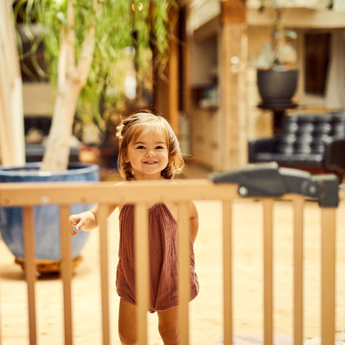 Barrière de porte à pressions Naturel (68 à 102 cm) (Geuther) - Image 3