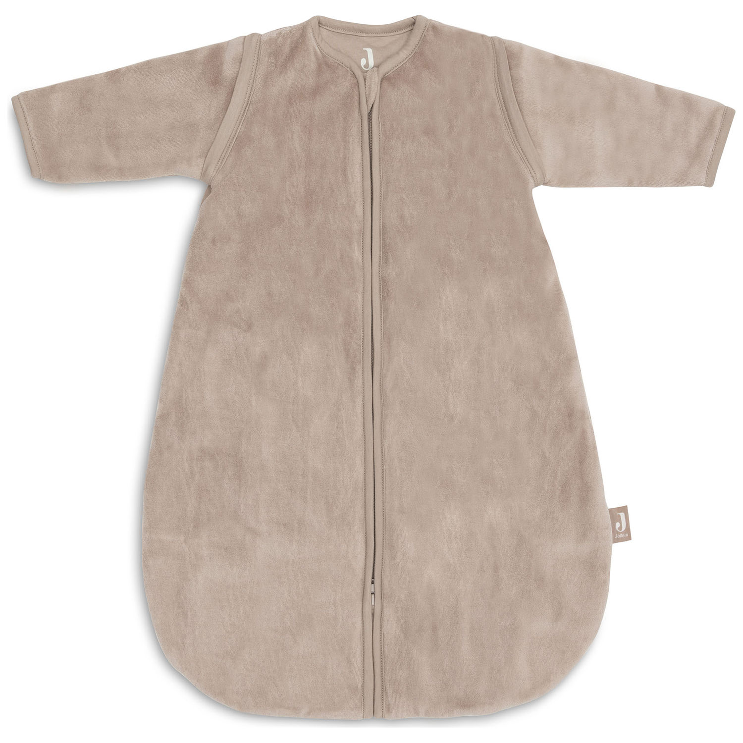 Jollein - Gigoteuse à manches amovibles Velvet Milky Coffee (0-3 mois)