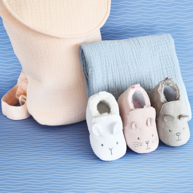 Chaussons gris (0-6 mois) (Doudou et Compagnie) - Image 4