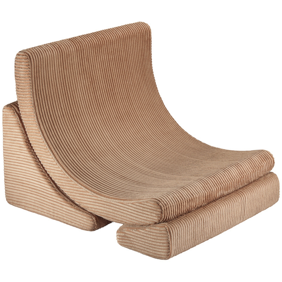 Fauteuil Moon Toffee velours côtelé (Wigiwama) - Image 1