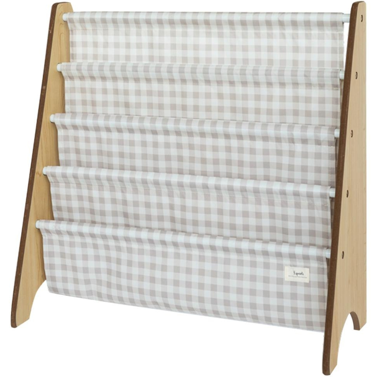3 sprouts - Bibliothèque en tissu recyclé Vichi beige