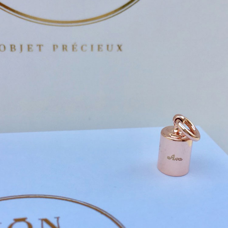 Pendentif personnalisable plaqué or rose (Mon Petit Poids) - Image 5