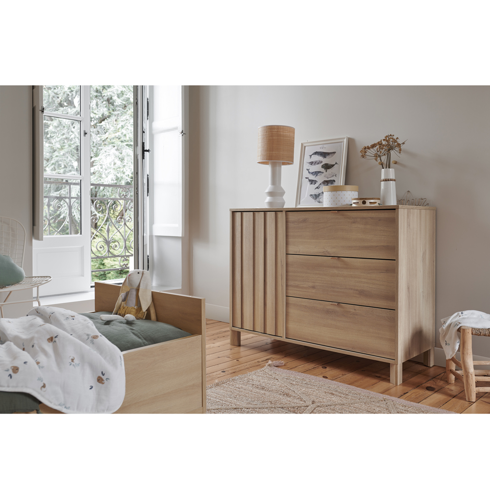 Commode 1 porte 3 tiroirs Calypso (Galipette) - Image 1