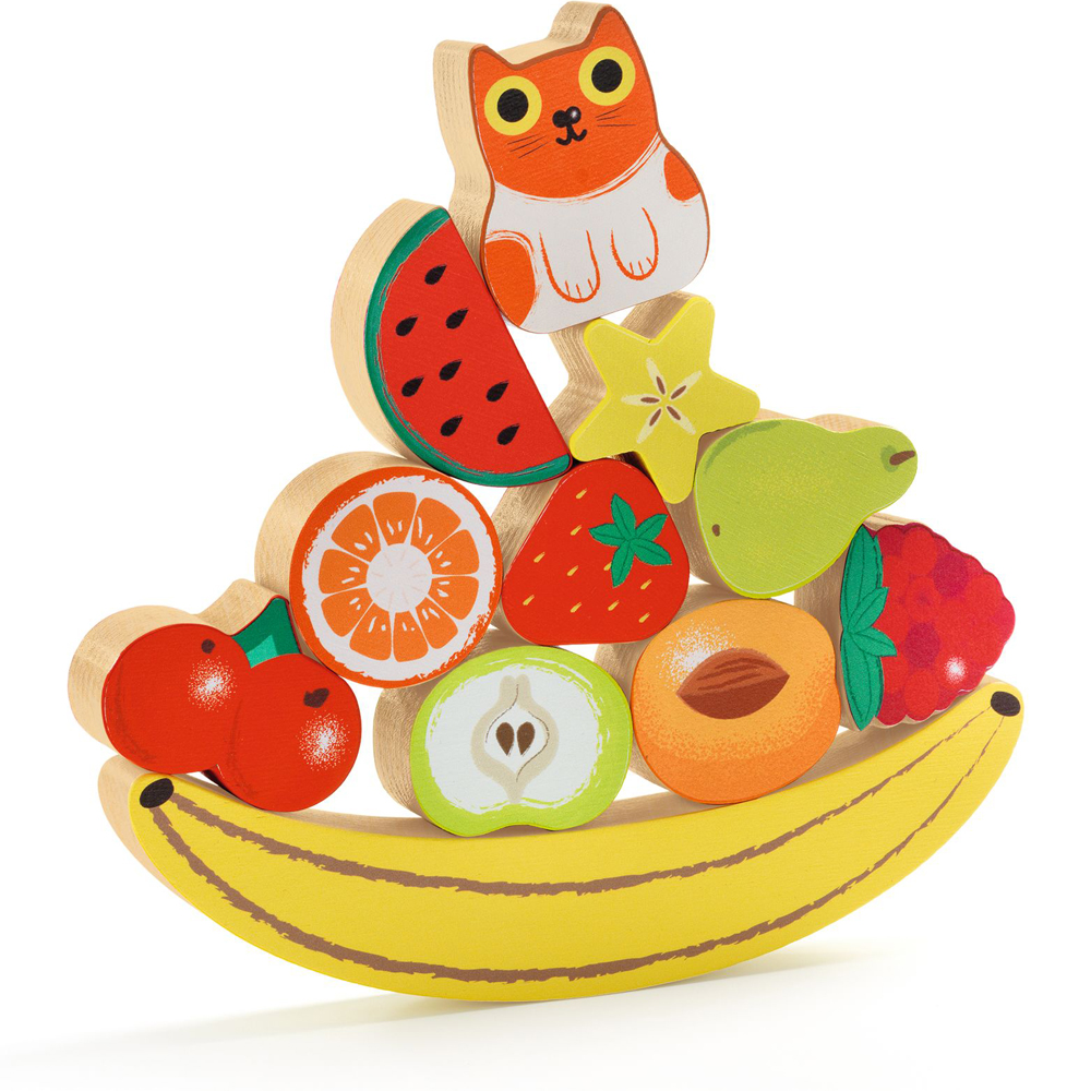 Puzzle en relief Puzz & Boom Happy (12 pièces) (Djeco) - Image 1