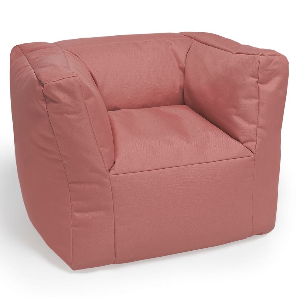 Fauteuil imperméable Bean bag mellow pink rose (45 x 40 x 36 cm) (Jollein) - Image 3