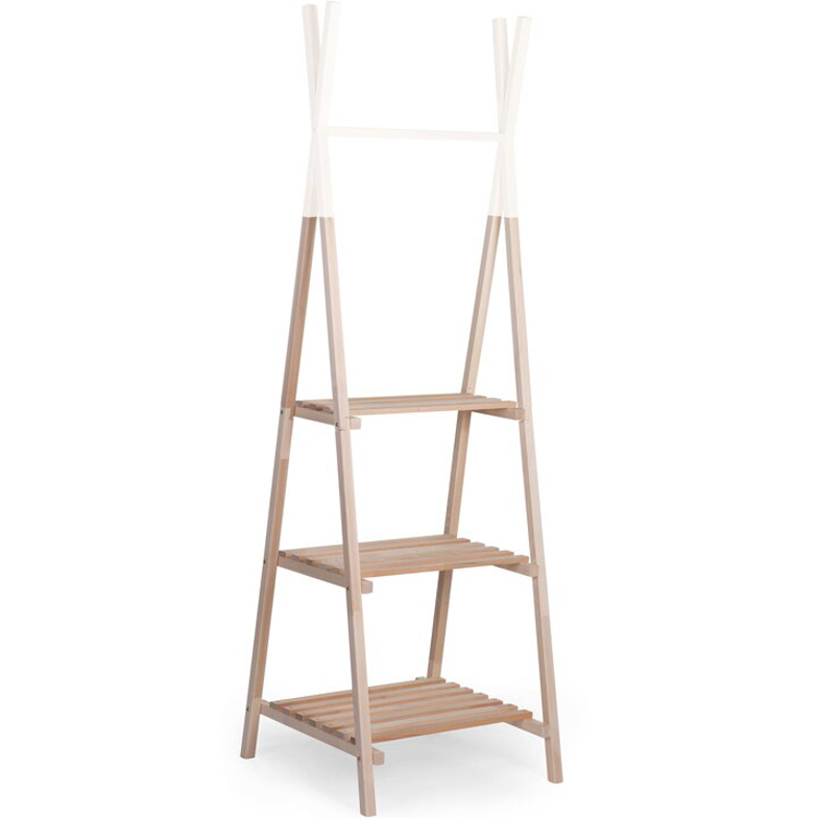 Porte-manteau grand tipi Bois Childhome Beige