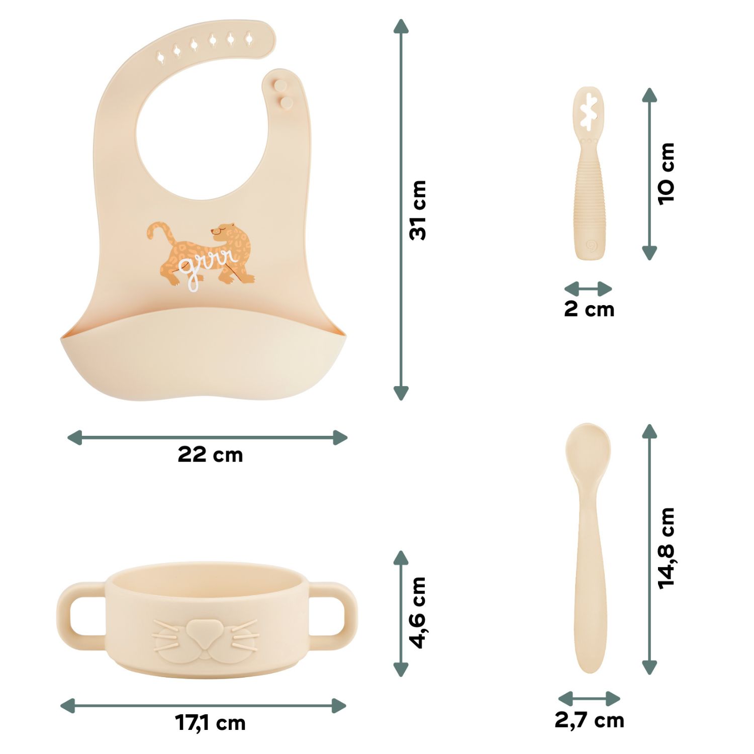 Coffret repas Mini Roar (4 pièces) (Babymoov) - Image 6