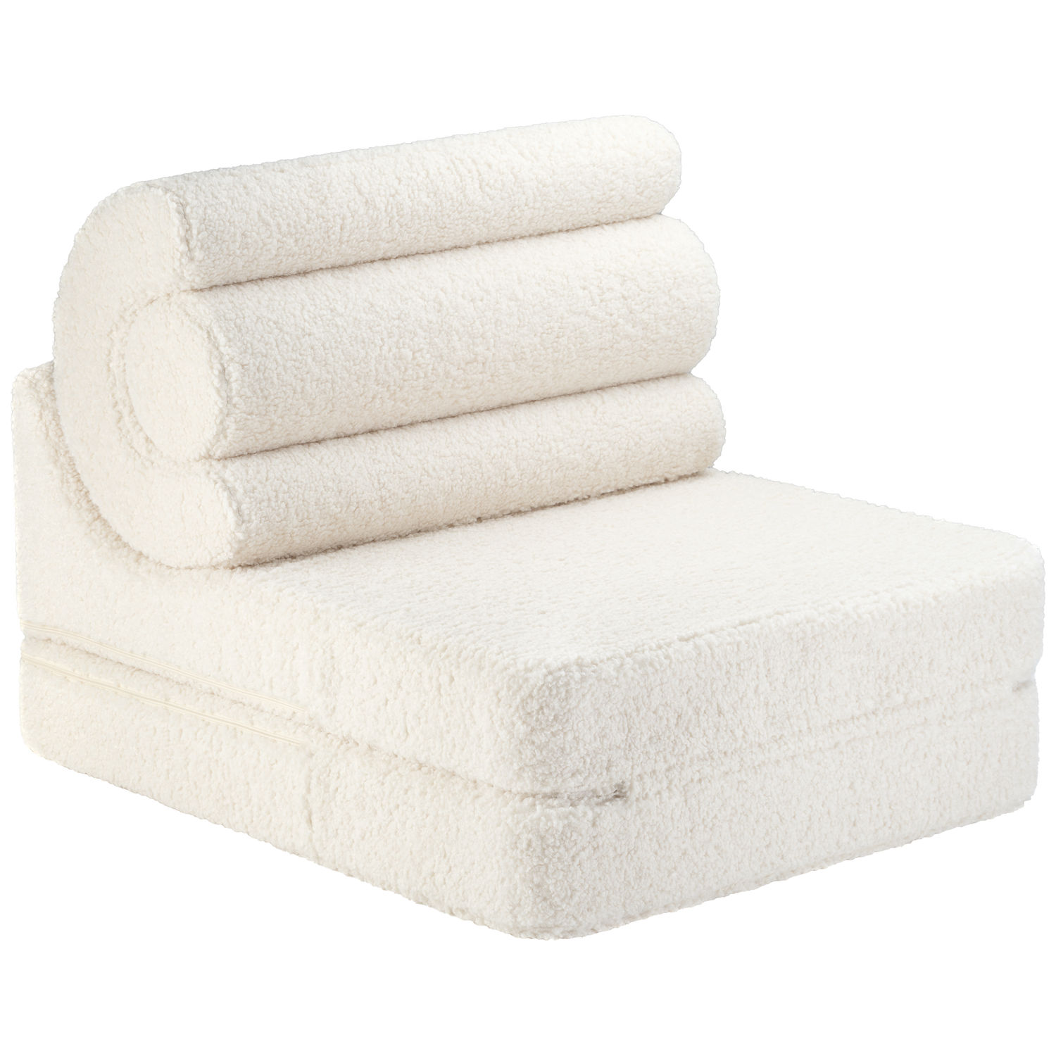 Chauffeuse Flipster Cream White molletonné