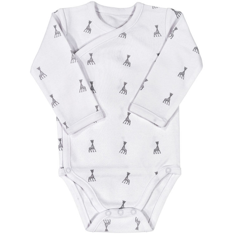 Trois Kilos Sept - Body manches longues blanc Sophie la Girafe (1 mois)