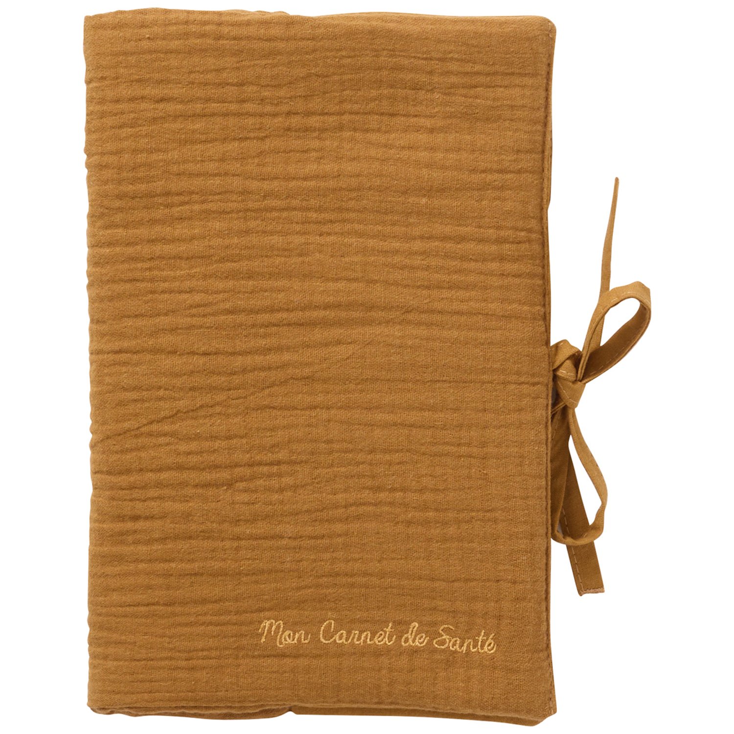 Bb&Co - Protège-carnet de santé gaze de coton havane