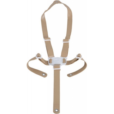Chaise haute évolutive Ovo Luxe one avec harnais beige (Micuna) - Image 9