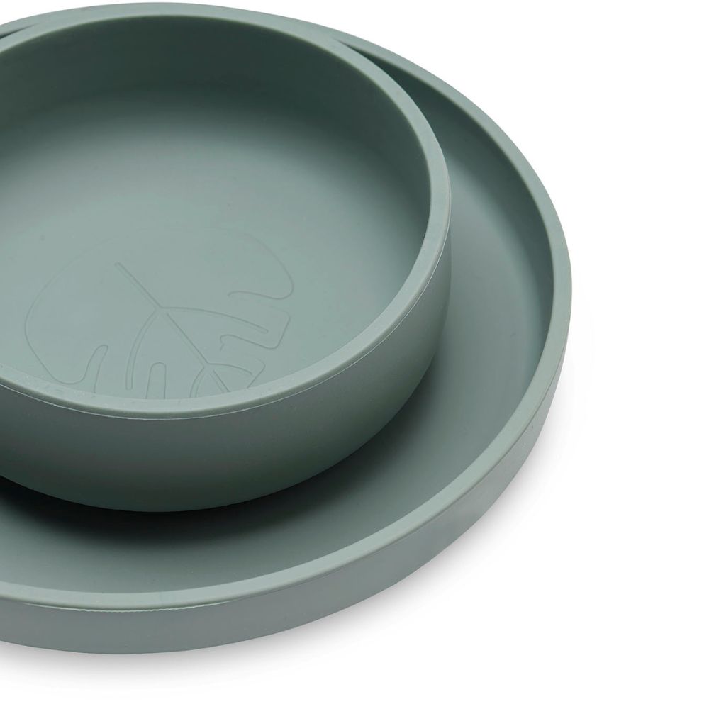 Coffret repas en silicone Ash green vert (4 pièces) (Jollein) - Image 4