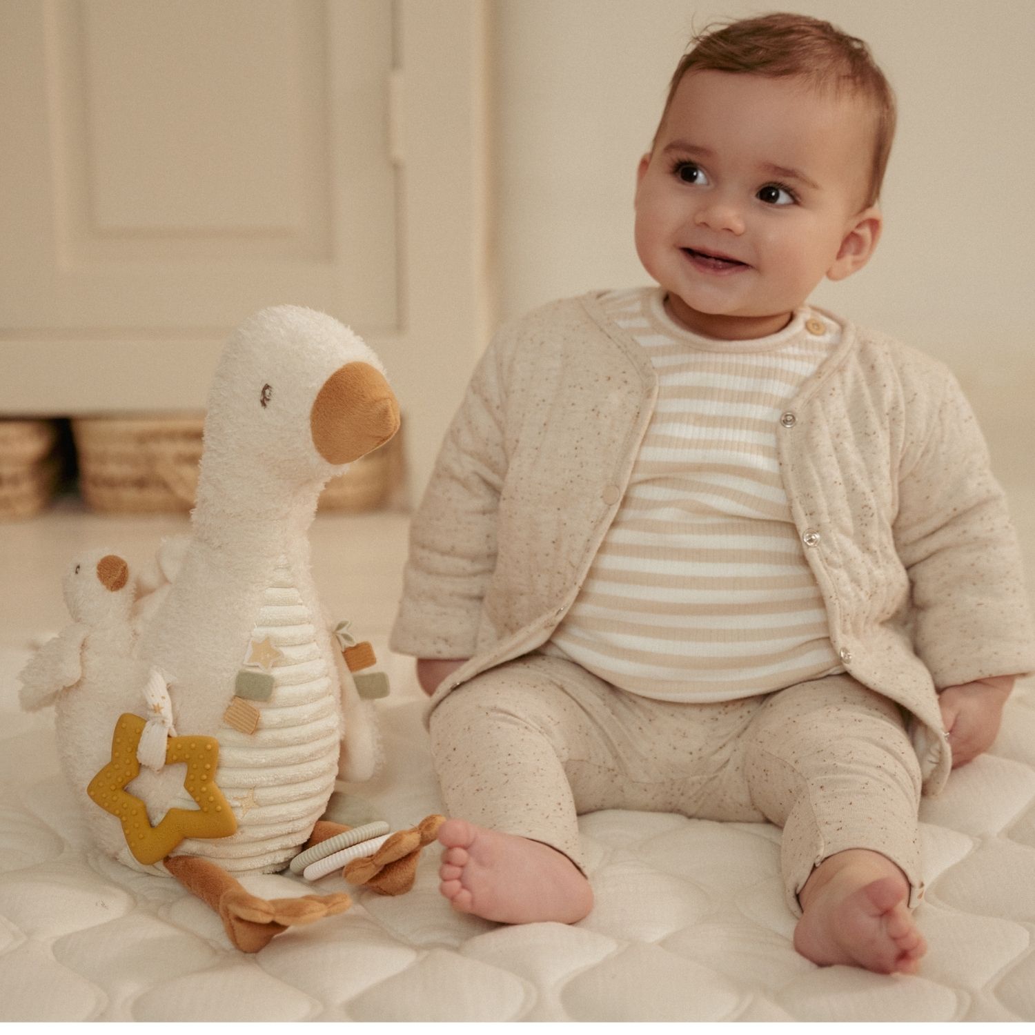 Peluche d'activités Oie Newborn (Little Dutch) - Image 1