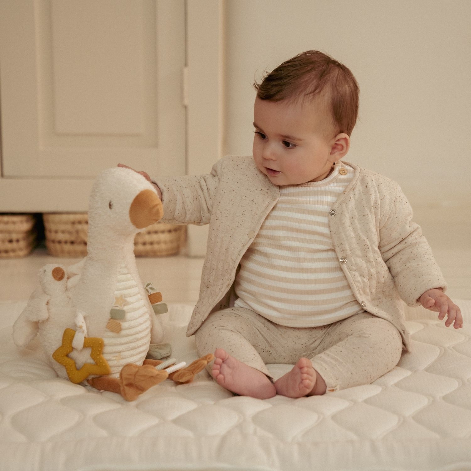 Peluche d'activités Oie Newborn (Little Dutch) - Image 2