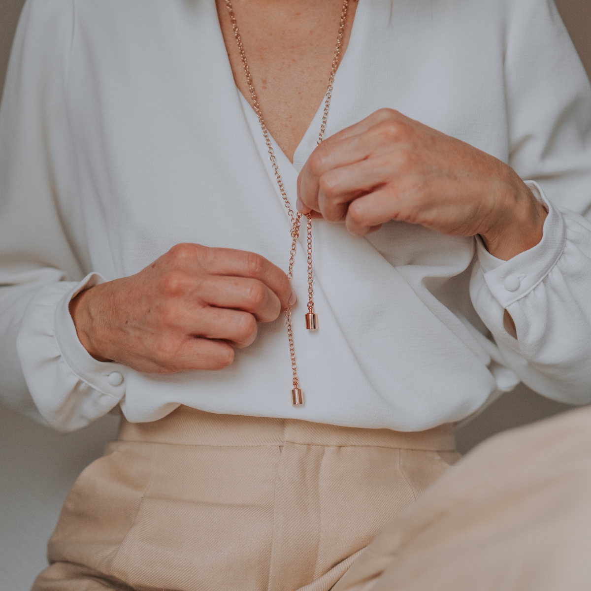 Collier Mes Petits Poids personnalisable (plaqué or rose) (Mon Petit Poids) - Image 1