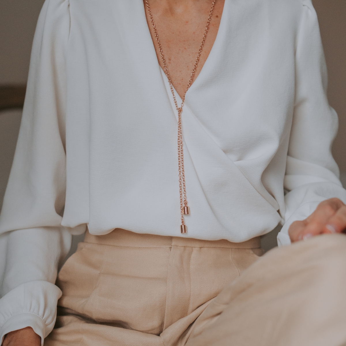 Collier Mes Petits Poids personnalisable (plaqué or rose) (Mon Petit Poids) - Image 2