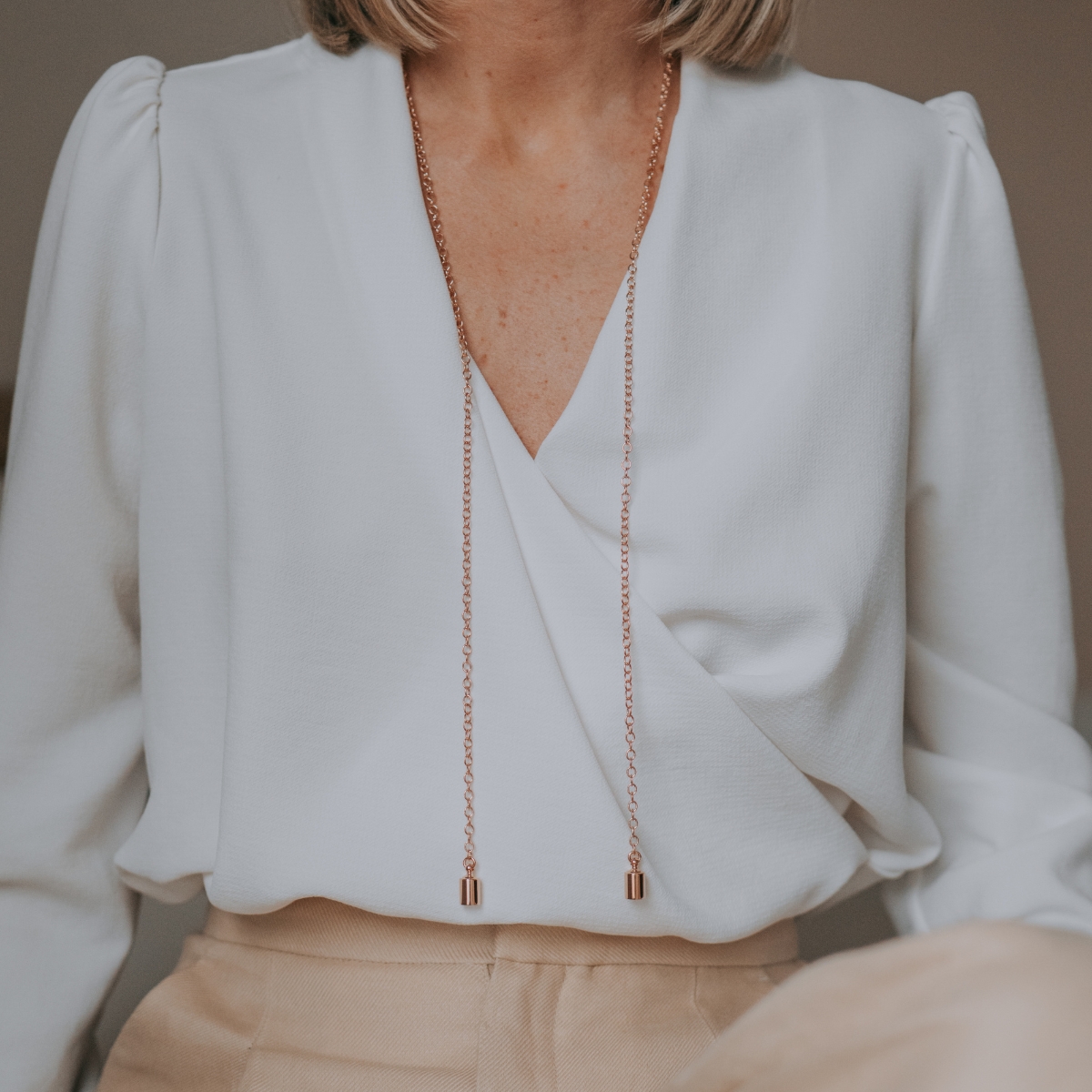 Collier Mes Petits Poids personnalisable (plaqué or rose) (Mon Petit Poids) - Image 3