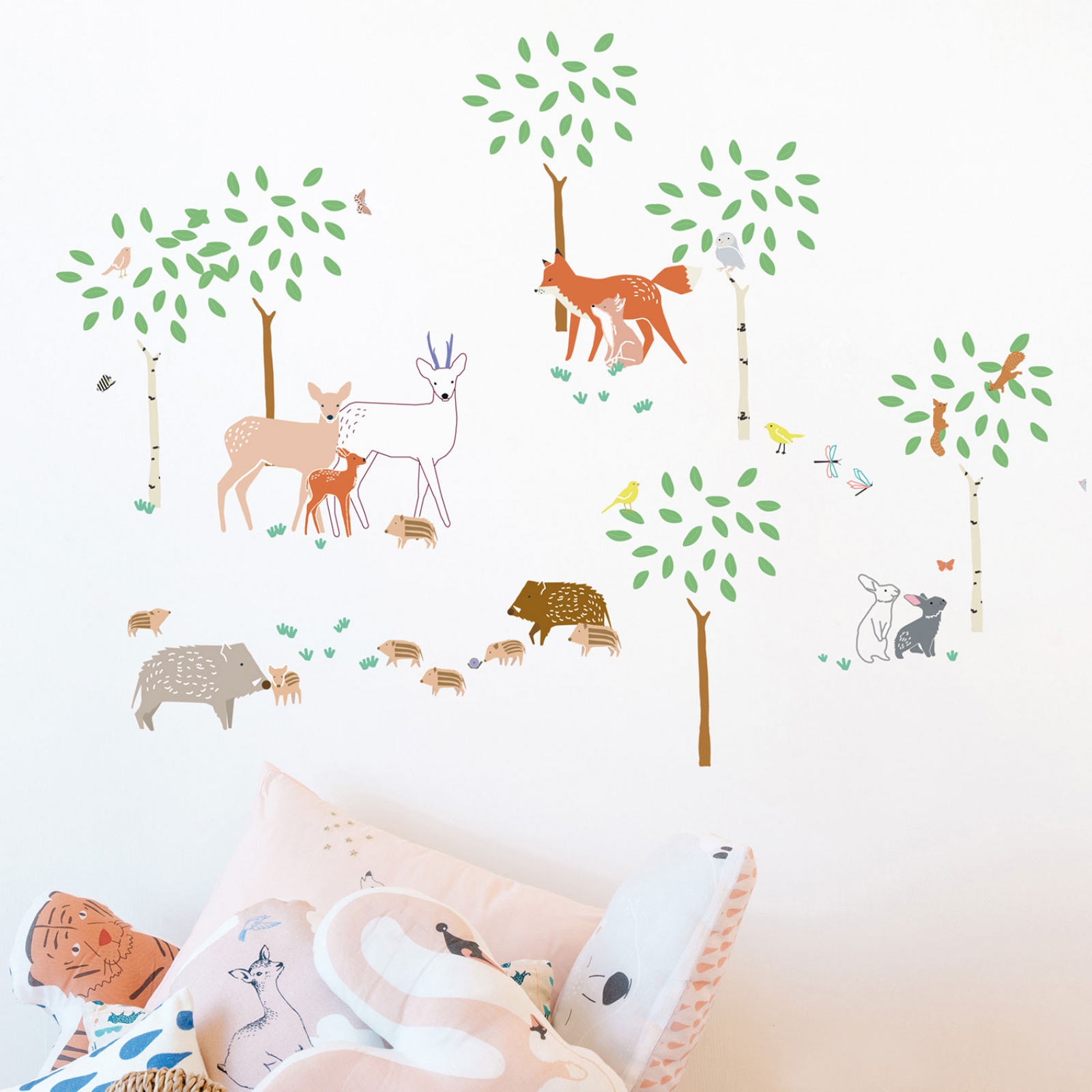 Stickers Balade en forêt (70 x 70 cm) (MIMI'lou) - Image 2