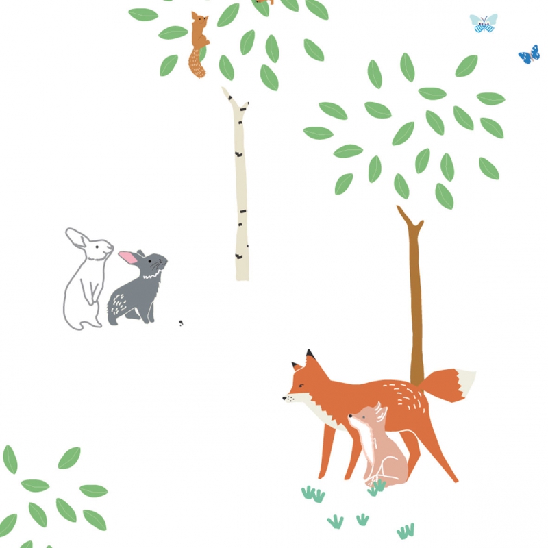 Stickers Balade en forêt (70 x 70 cm) (MIMI'lou) - Image 4