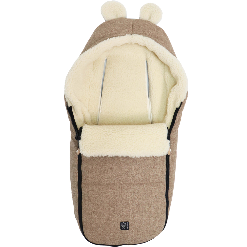 Chancelière capuche souris en laine marron (0-12 mois) (Kaiser) - Image 5