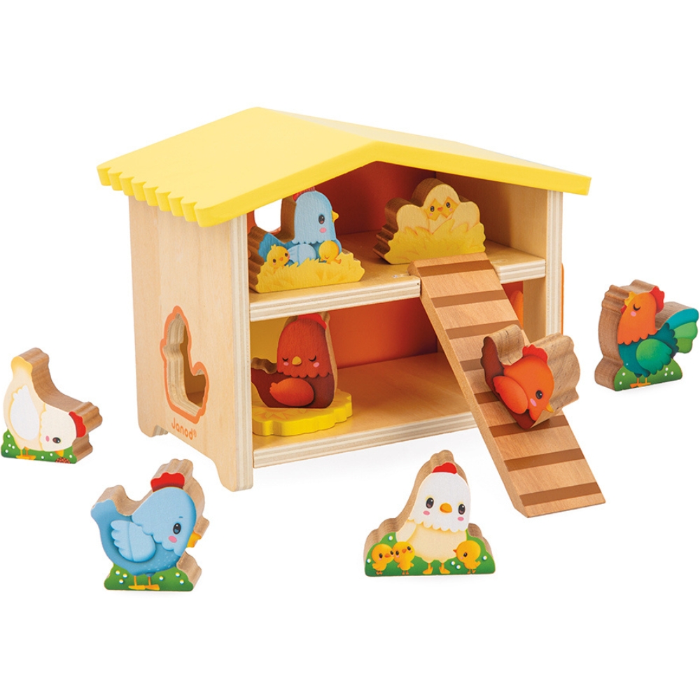 Mon premier poulailler en bois Ferme (11 pièces)