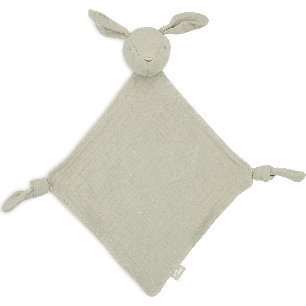 Doudou attache sucette Bunny Ears Olive Green (Jollein) - Image 1