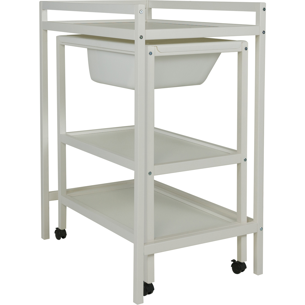 Table à langer avec baignoire Basic Blanc