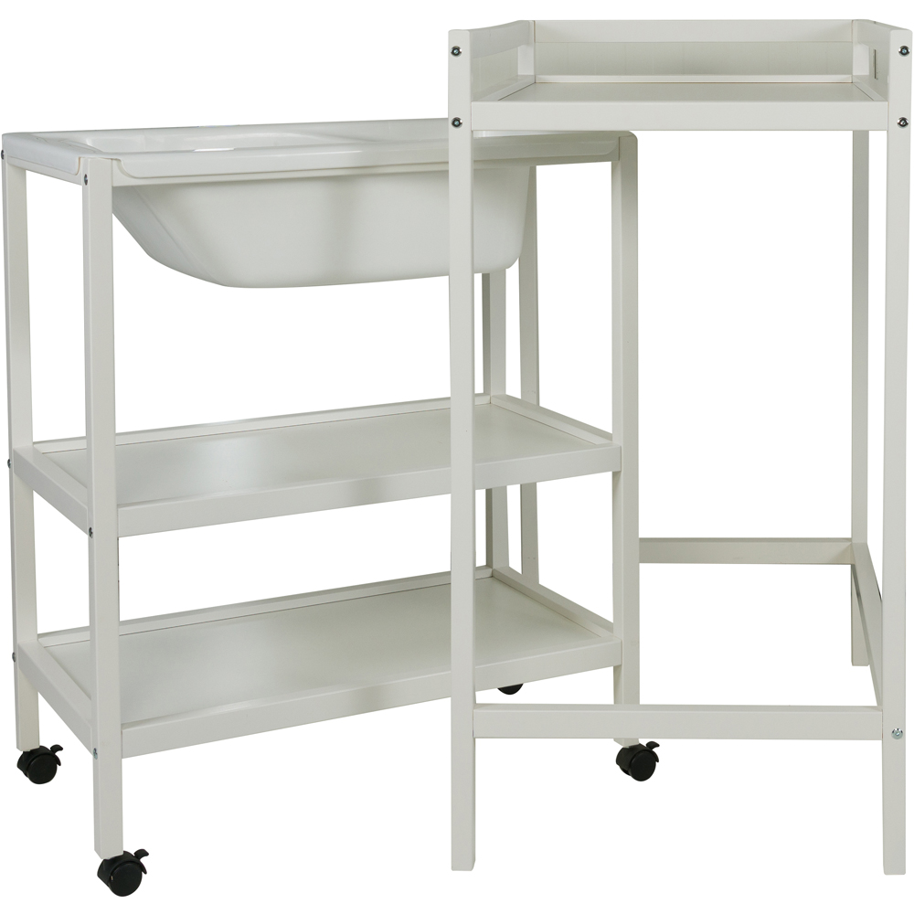 Table à langer avec baignoire Basic Blanc (Quax) - Image 1