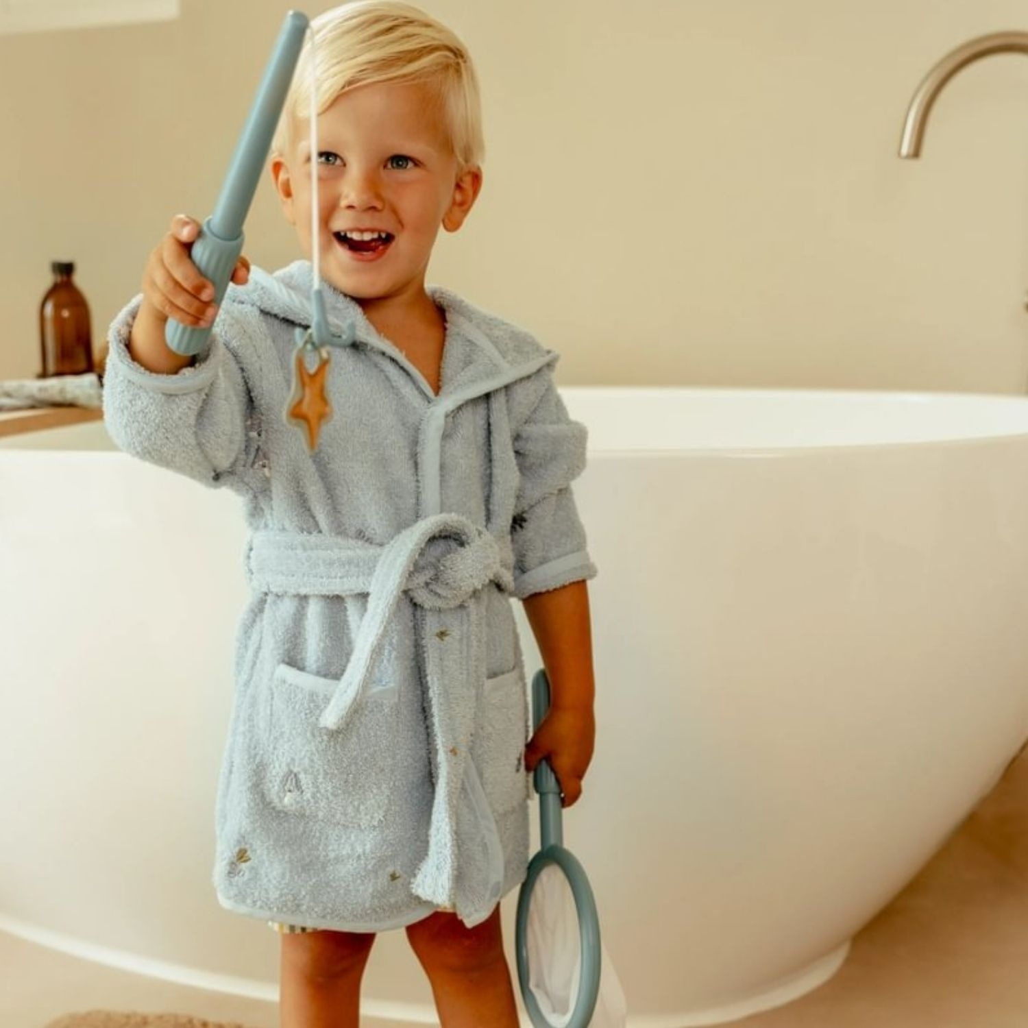 Little Dutch - Jeu de bain pêche à la ligne Bleu