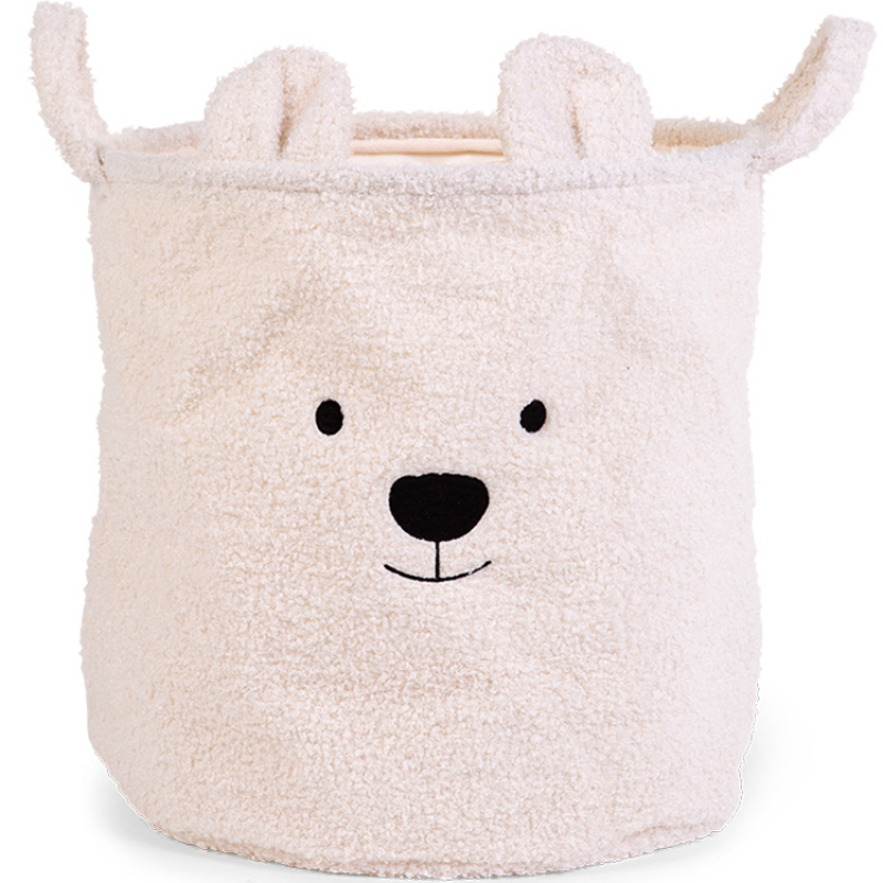 Panier de rangement Teddy écru (40 x 40 cm) (Childhome) - Couverture