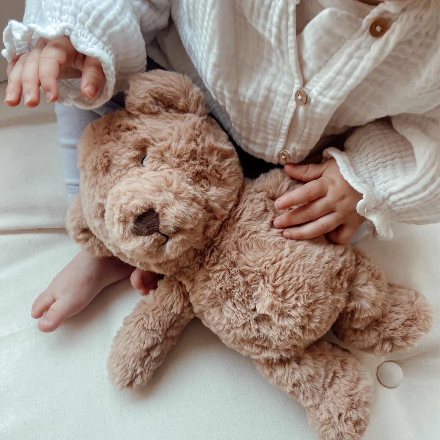 Peluche bruit blanc rechargeable Lou ours marron (FLOW) - Image 7