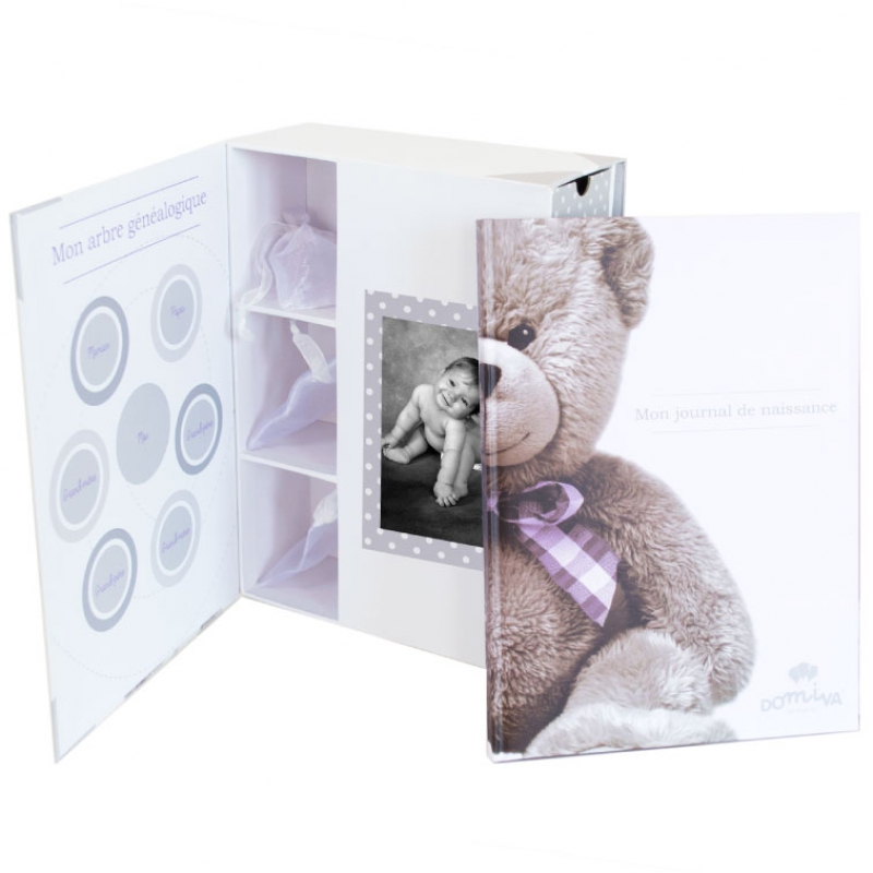 Coffret souvenirs et son livre de naissance My Little Bear (Domiva) - Image 3