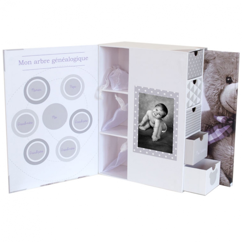 Coffret souvenirs et son livre de naissance My Little Bear (Domiva) - Image 4