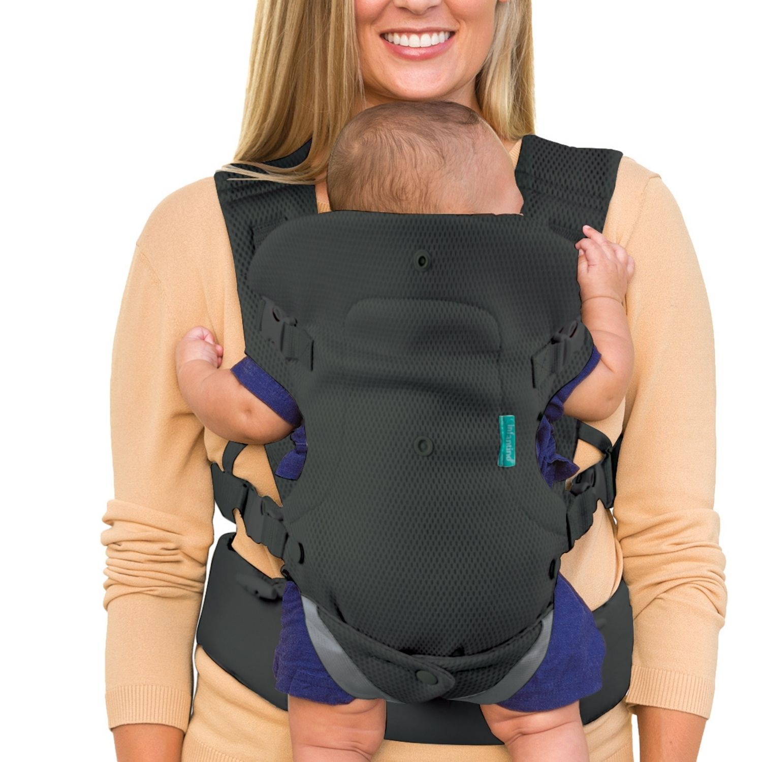 Porte-Bébé Flip Ergo 4 en 1 - Light & Airy foncé (Infantino) - Image 2