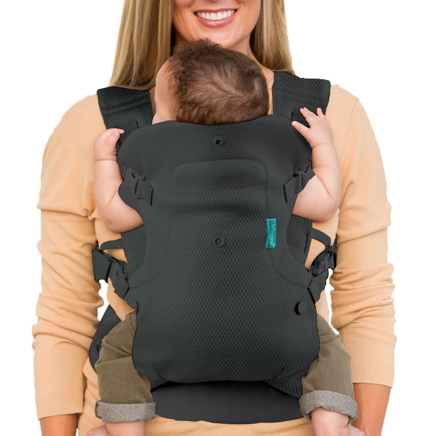 Porte-Bébé Flip Ergo 4 en 1 - Light & Airy foncé (Infantino) - Image 3