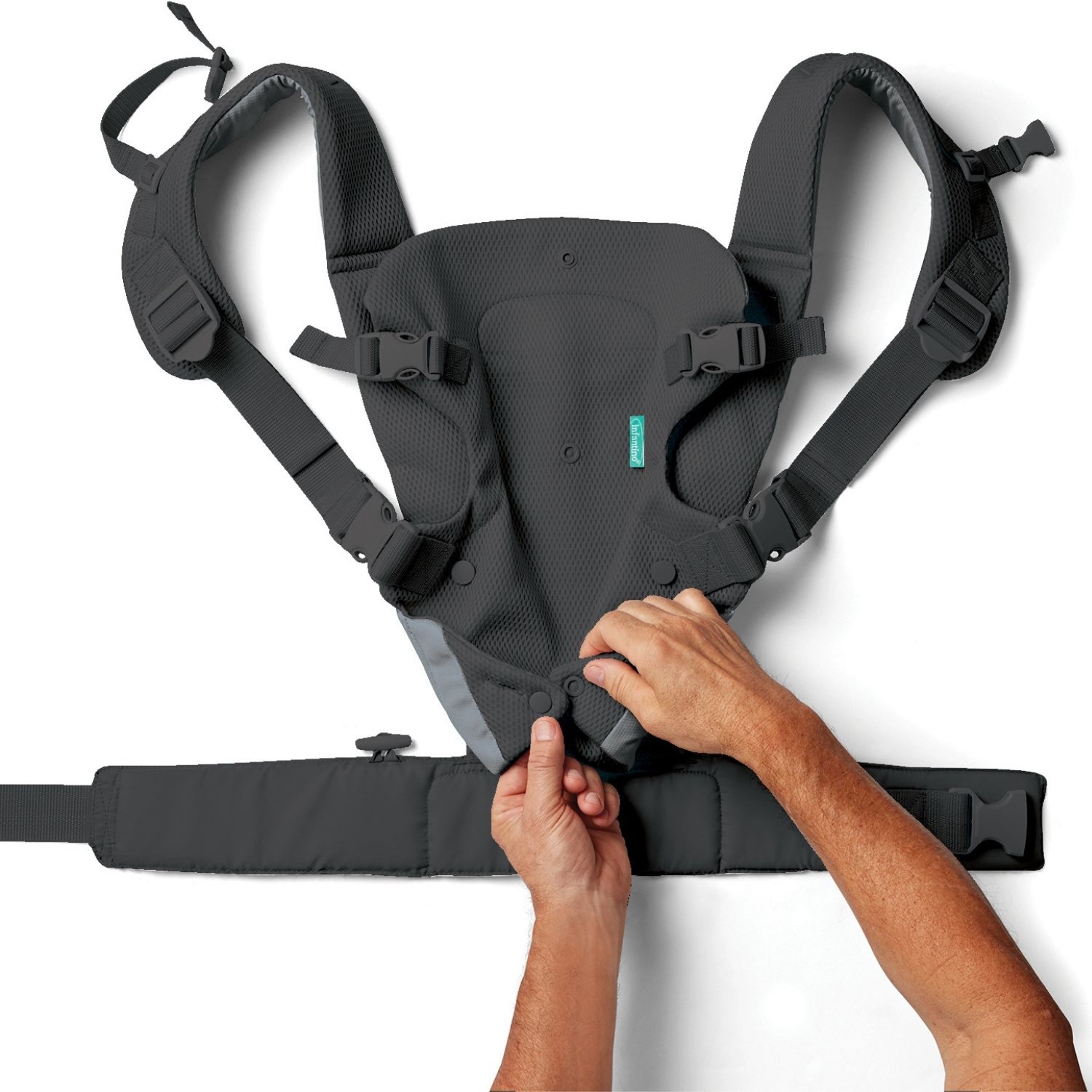 Porte-Bébé Flip Ergo 4 en 1 - Light & Airy foncé (Infantino) - Image 5