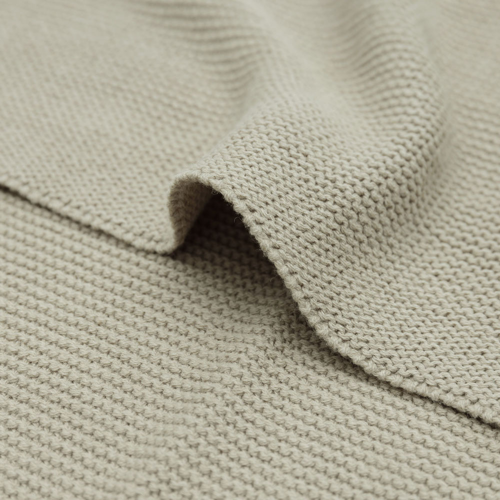 Couverture en tricot Basic Knit Olive Green (75 x 100 cm) (Jollein) - Image 8