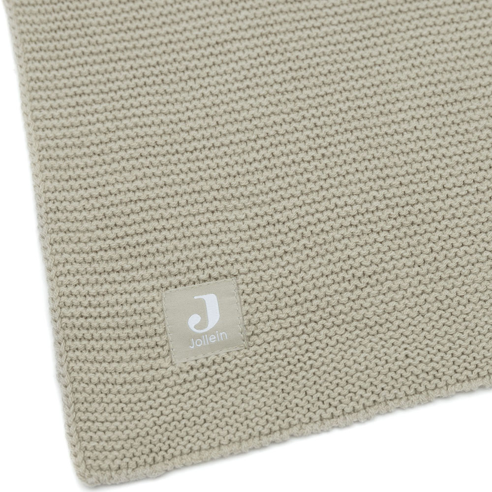 Couverture en tricot Basic Knit Olive Green (75 x 100 cm) (Jollein) - Image 9