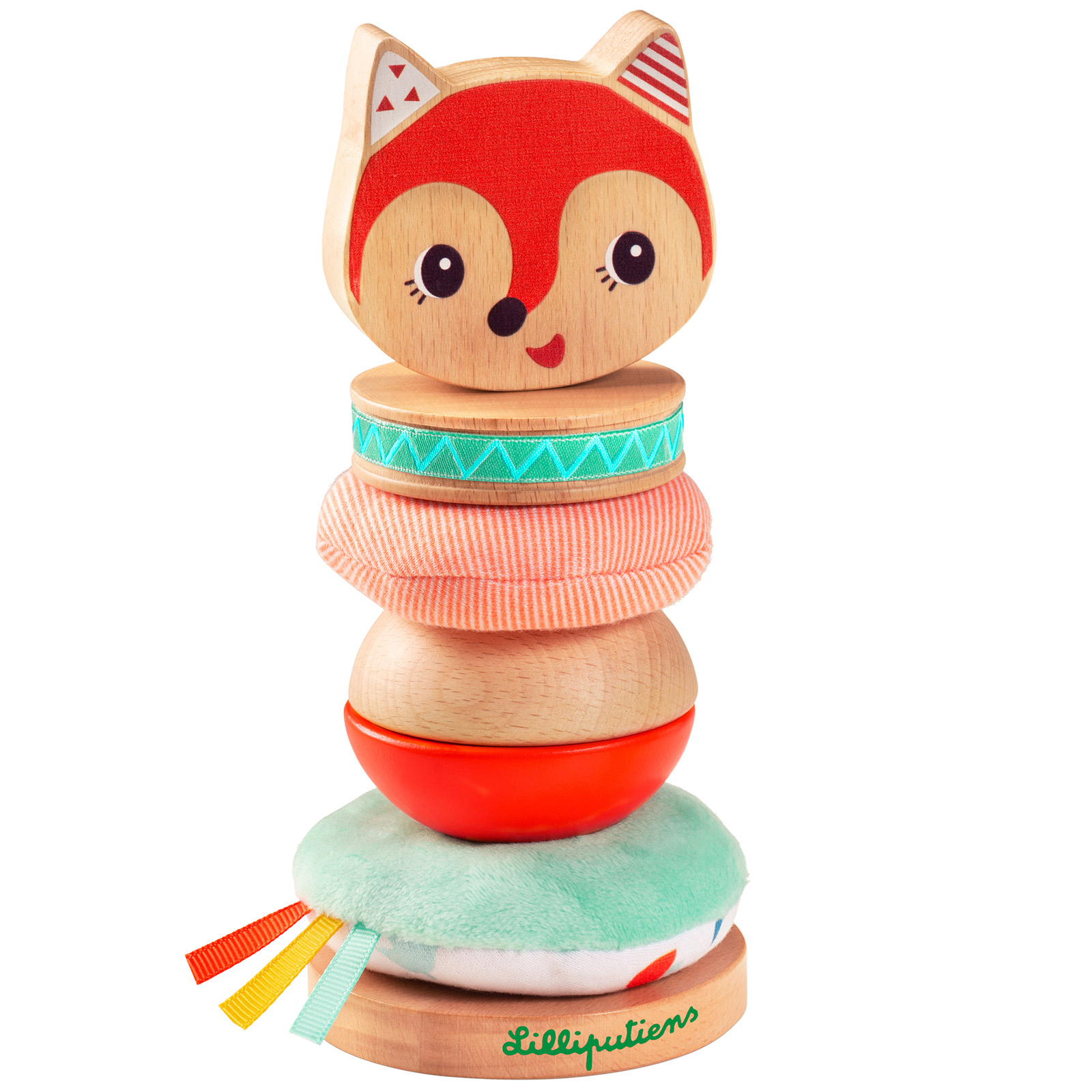 Pyramide en bois Alice la renarde