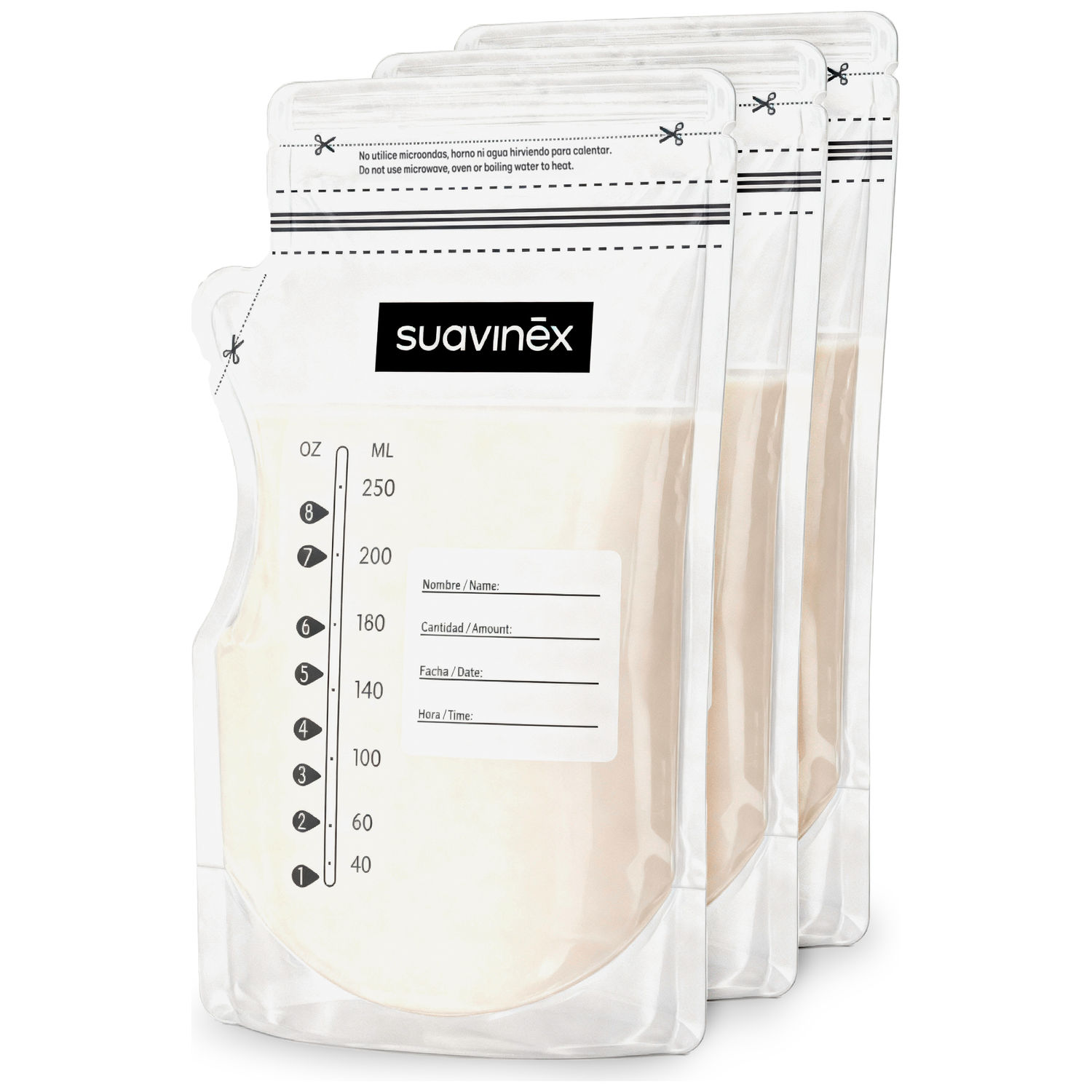 Sachets de conservation du lait maternel (50 sachets) (Suavinex) - Image 3
