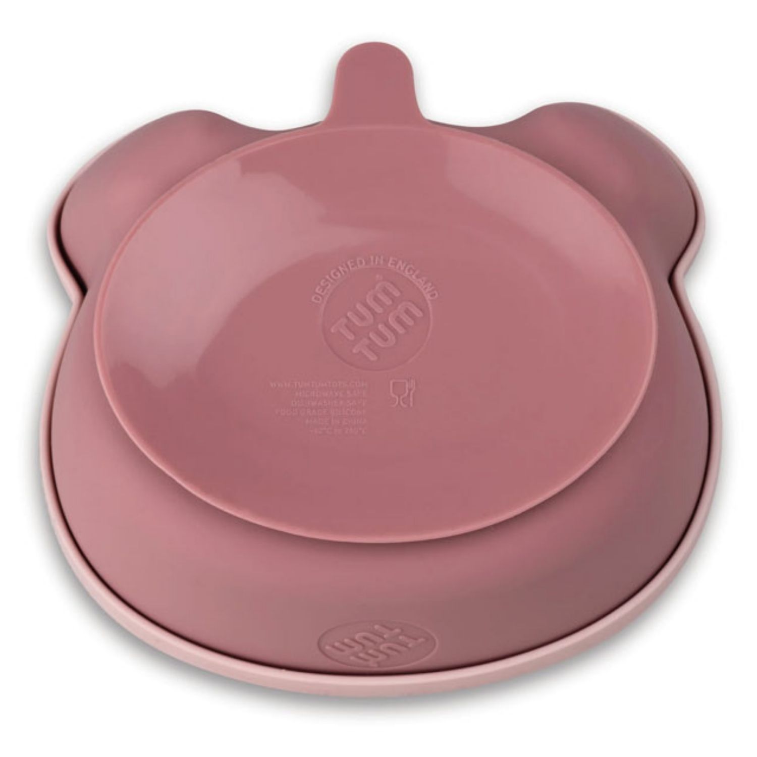 Set repas en silicone Ourson Rose (4 pièces) (Tum Tum) - Image 6