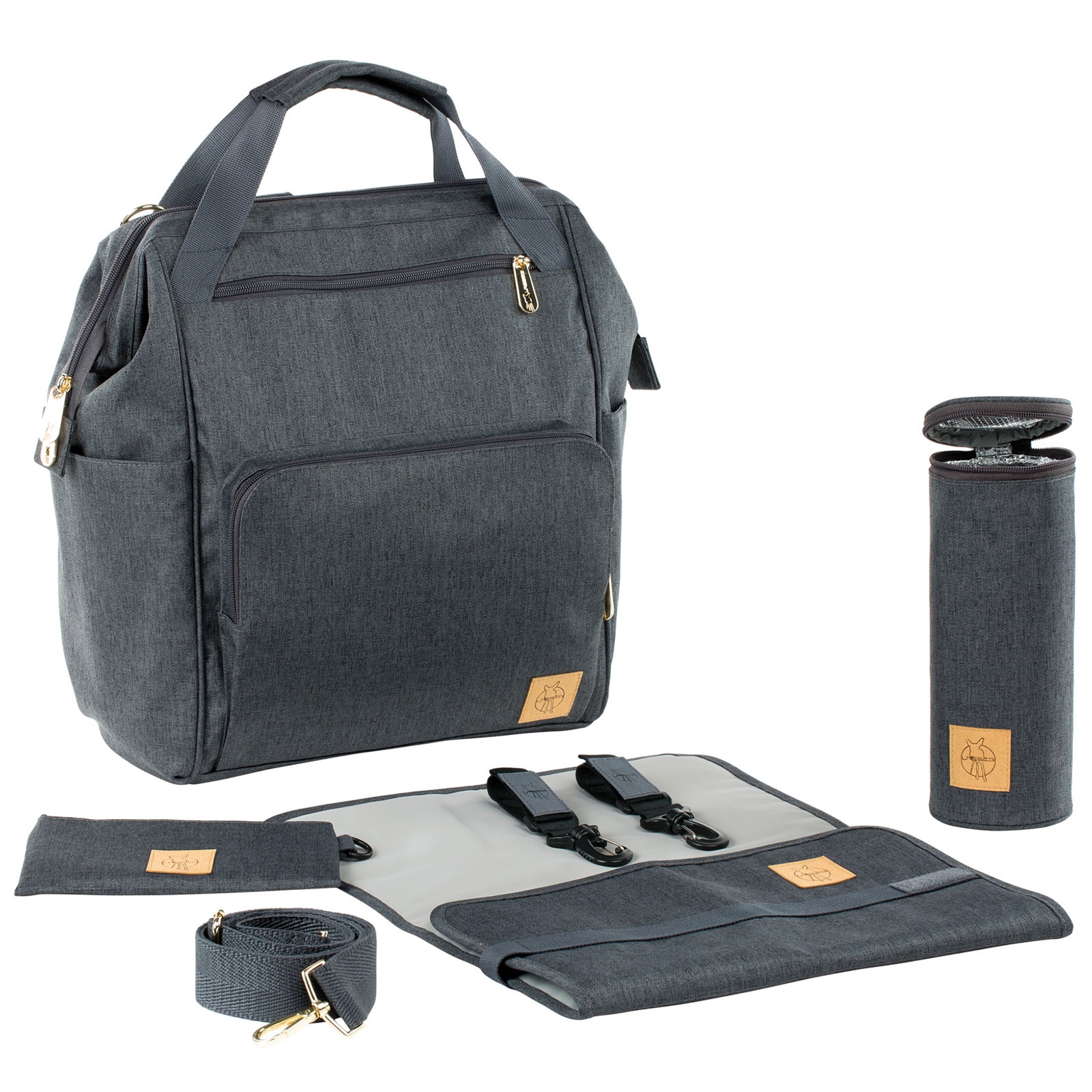 L&auml;ssig Glam Goldie Sac &agrave; Dos Anthracite