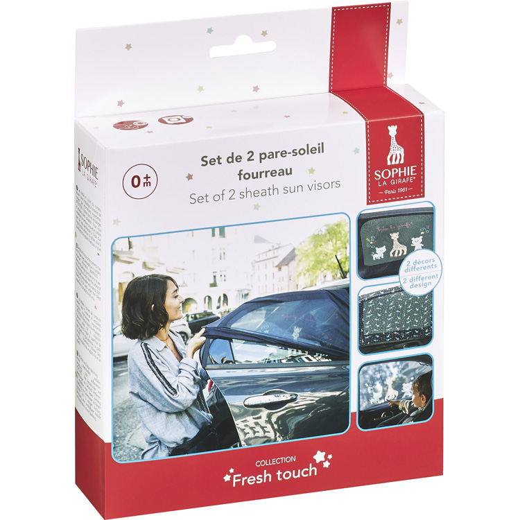 Lot de 2 pare-soleils chaussettes (Sophie la girafe) - Image 8