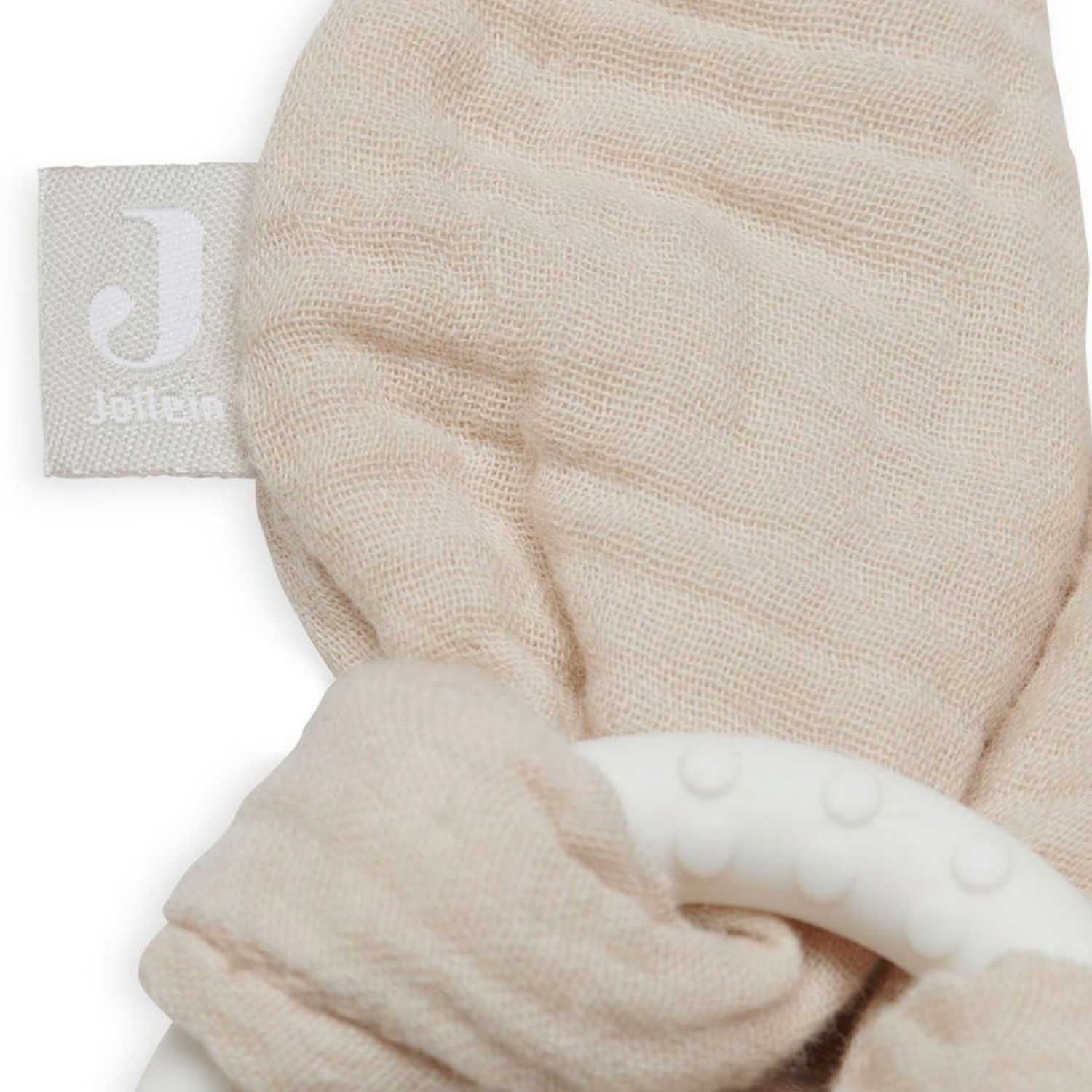 Anneau de dentition en silicone Bunny Ears Nougat (Jollein) - Image 4
