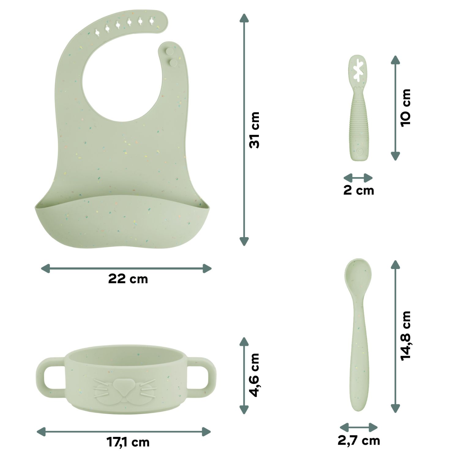 Coffret repas Mini Arty (4 pièces) (Babymoov) - Image 6