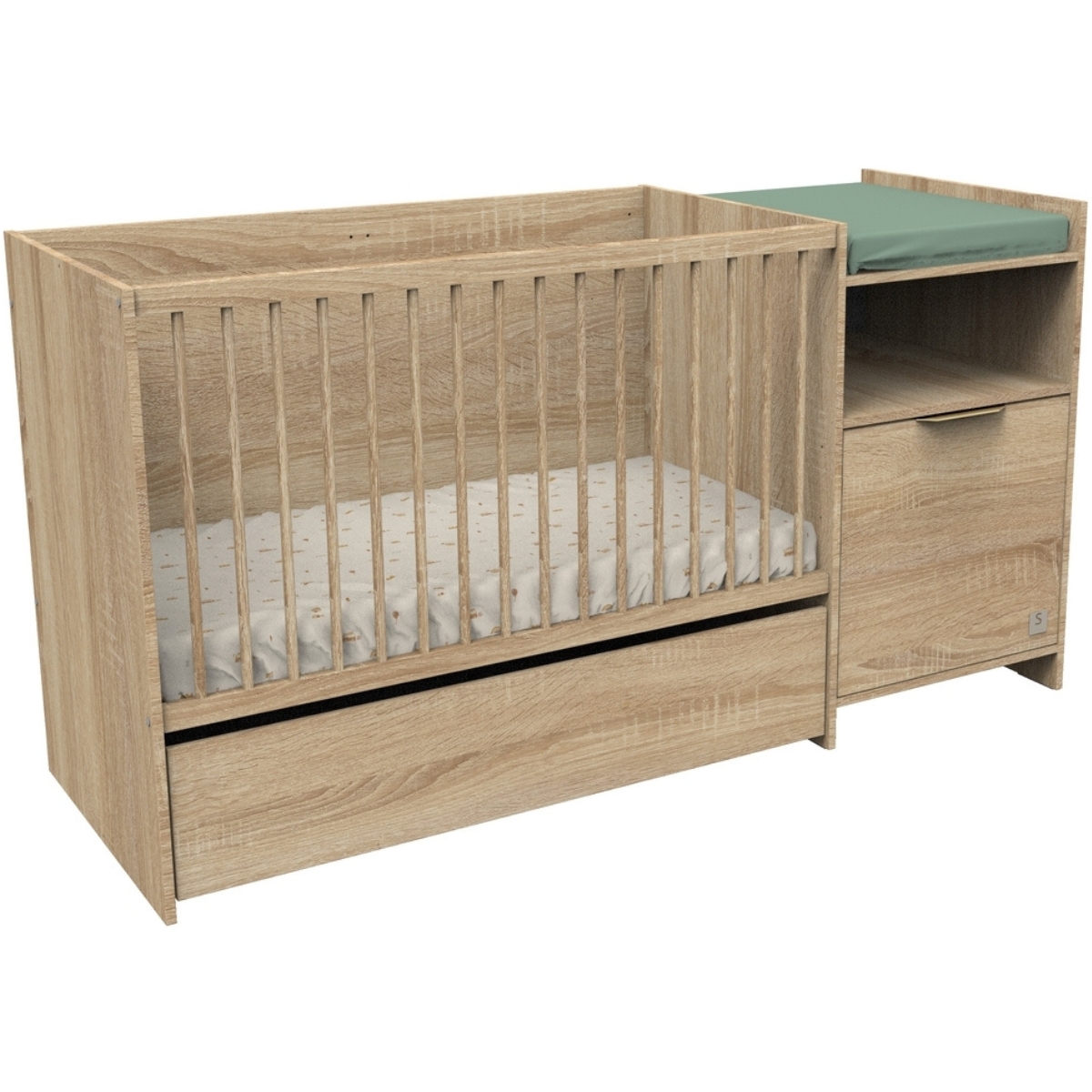 Lit combiné évolutif Azur (60 x 120 cm) (Sauthon) - Image 4