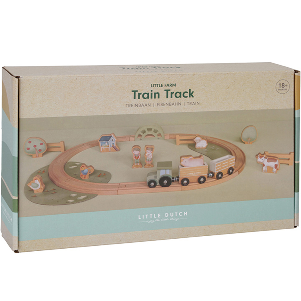 Circuit de train en bois Little Farm (Little Dutch) - Image 6