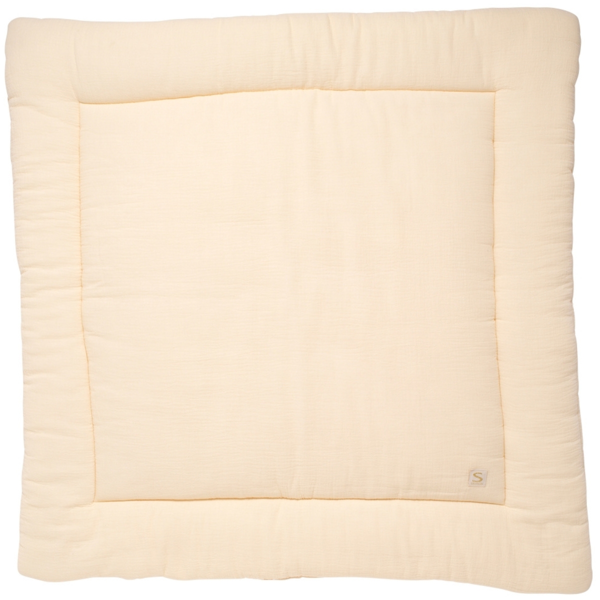 Tapis de jeu en gaze de coton Vanille (100 x 100 cm)