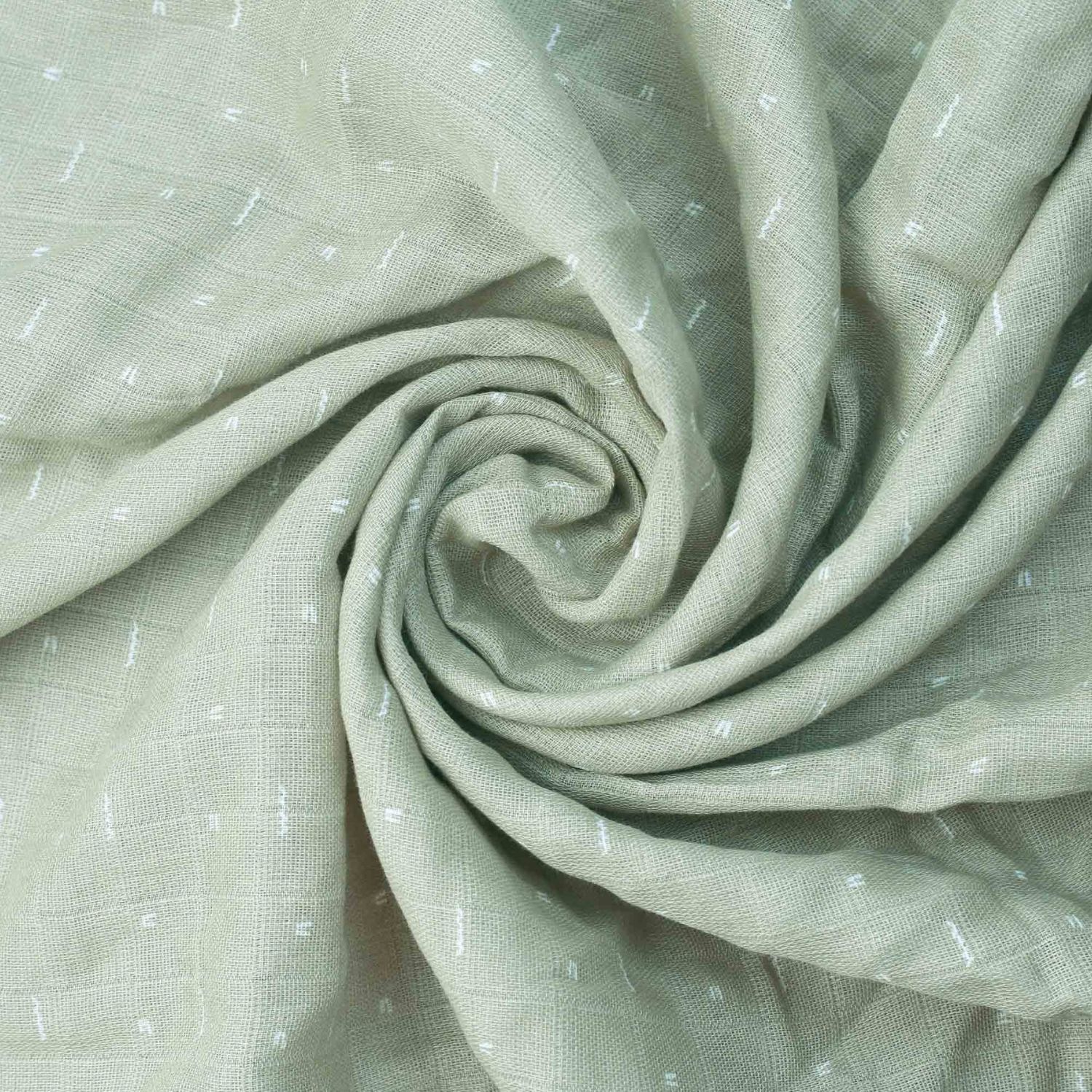 Lot de 3 langes en mousseline Grafic Olive (70 x 70 cm) (Trois Kilos Sept) - Image 2