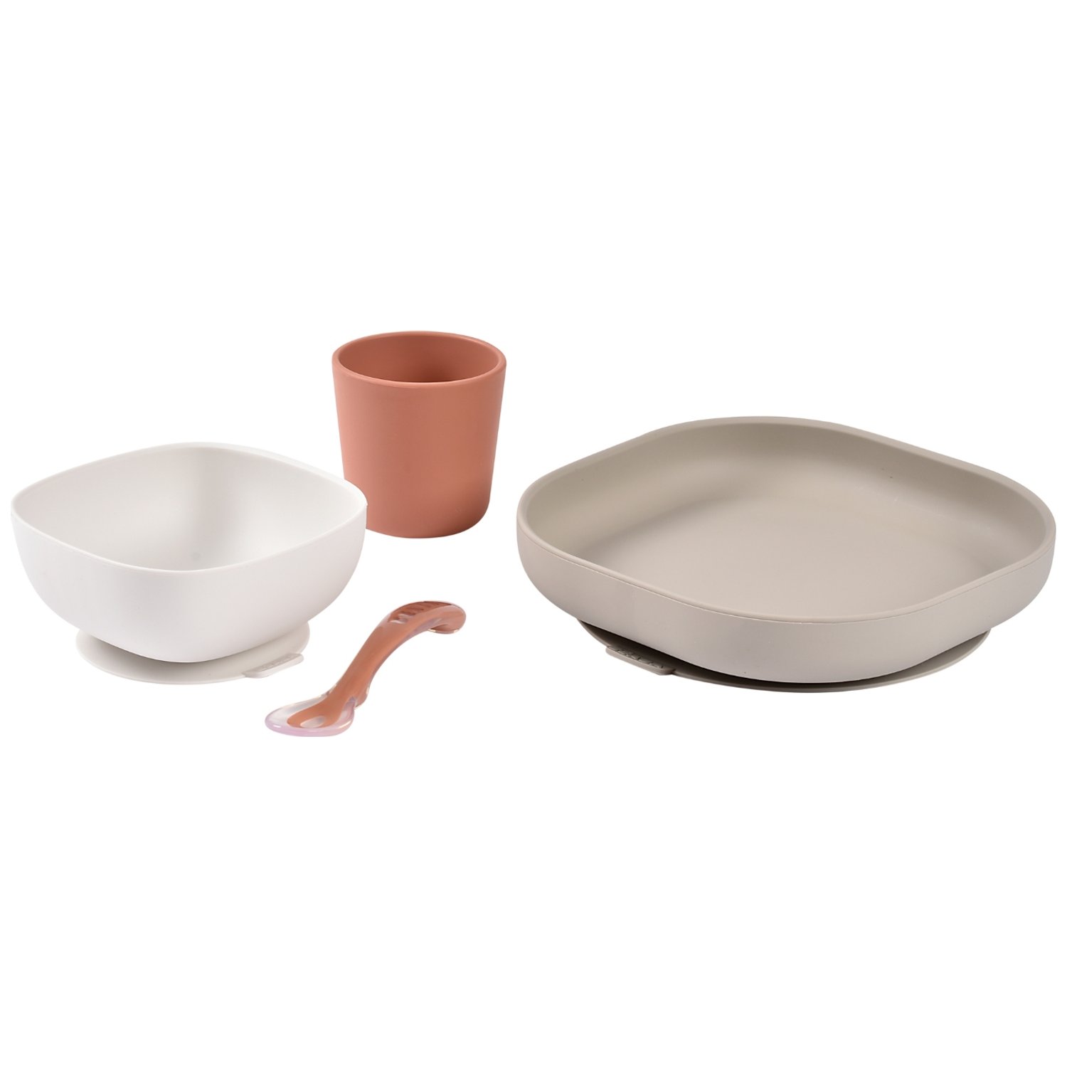 Coffret repas silicone 4 pièces Terracotta (Béaba) - Image 7